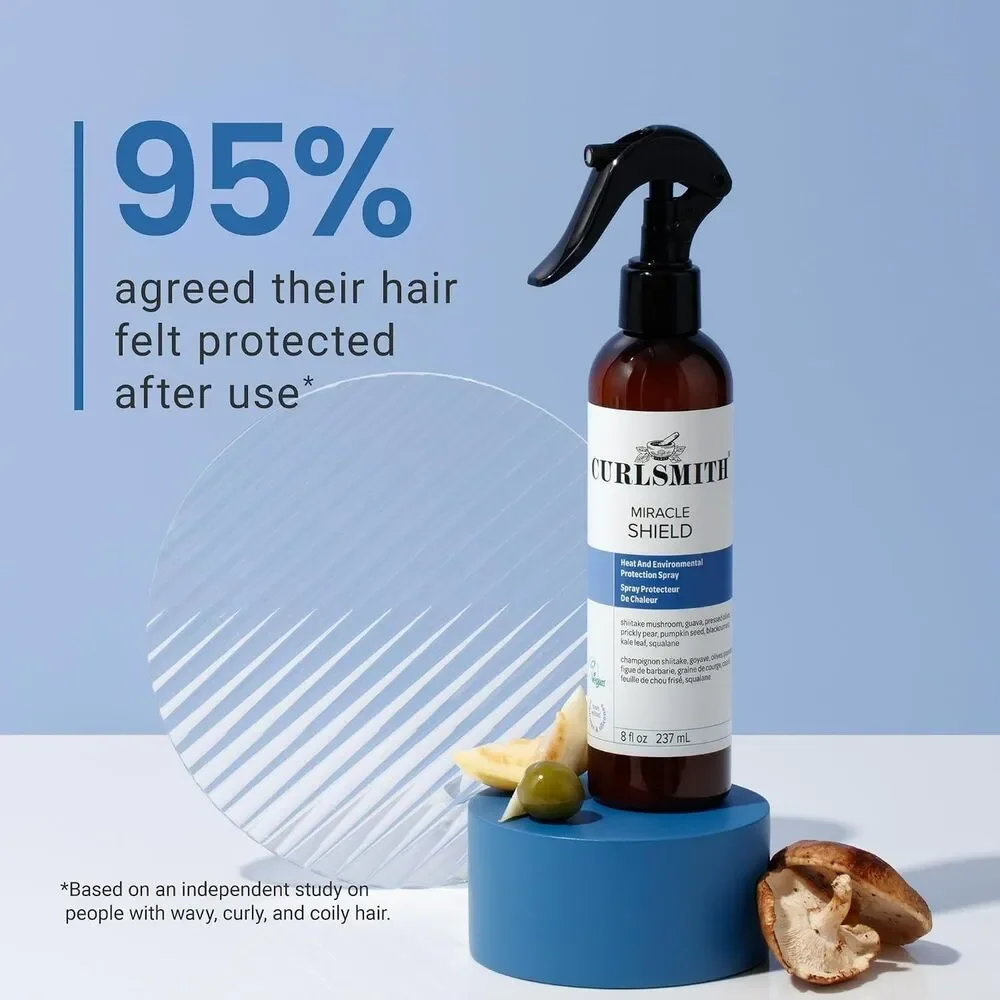 CURLSMITH Miracle Shield-Multi-Protection Spray for Curls Shield Hair Mist 2oz